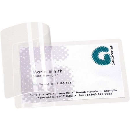 TARIFOLD Self Laminating Cards, 2 3/8” x 3 7/8” Business Card Size, PK100 170-30821